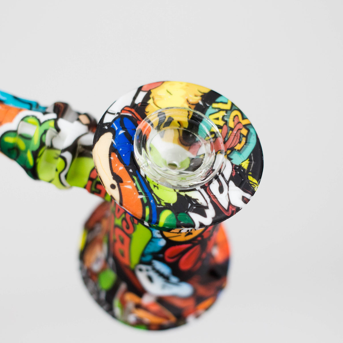 7-Inch Silicone Hammer Bubbler with Glass Bowl