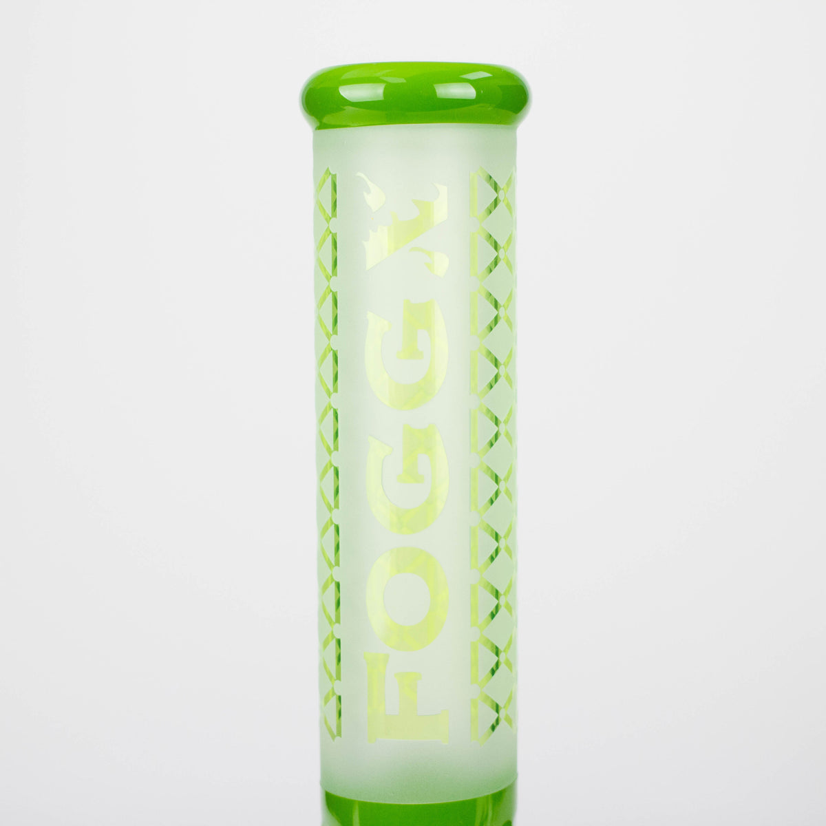 FOGGX 14-Inch Sandblasted Logo 7mm Beaker Bong