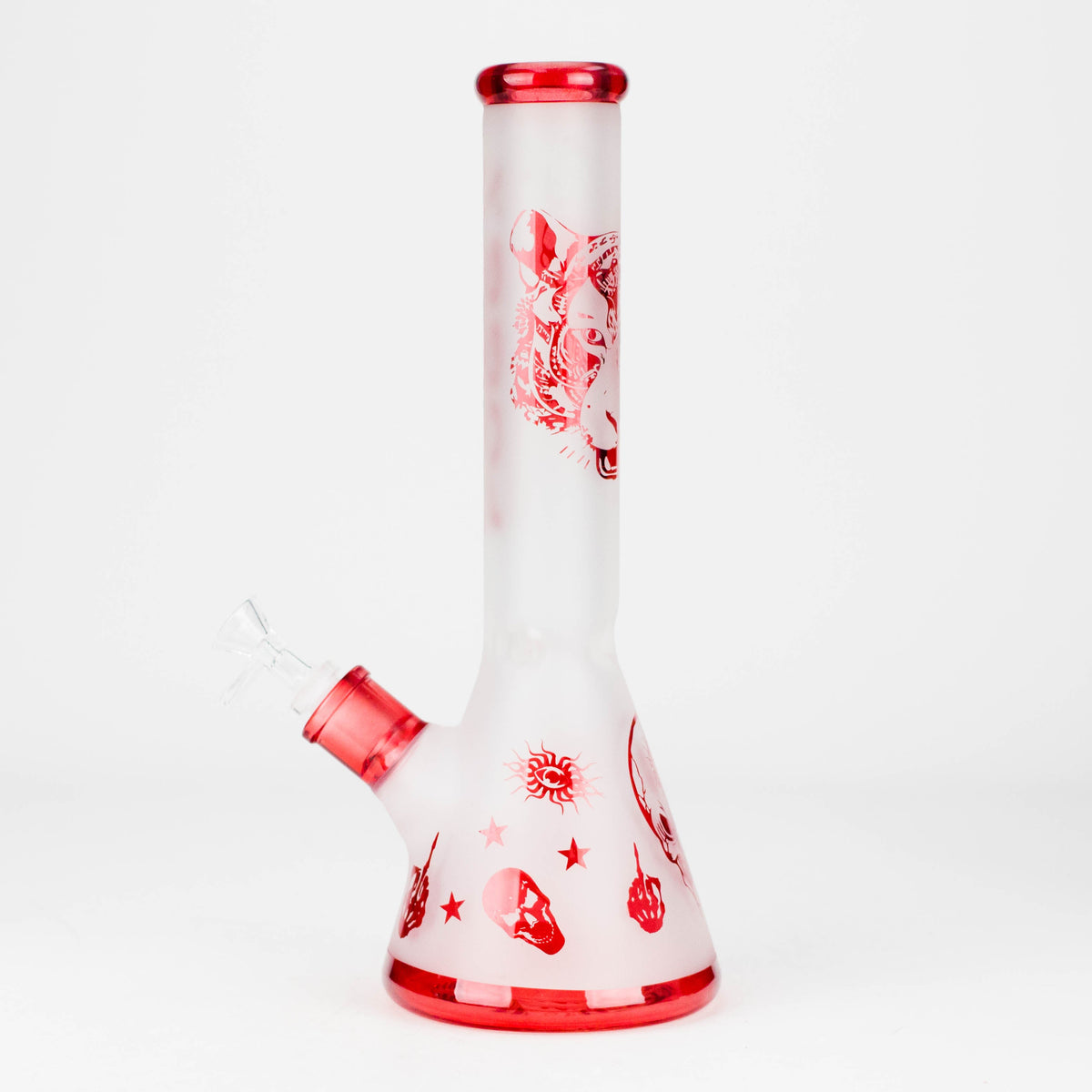 FOGGX 14-Inch Sandblasted Small Skull Beaker Bong