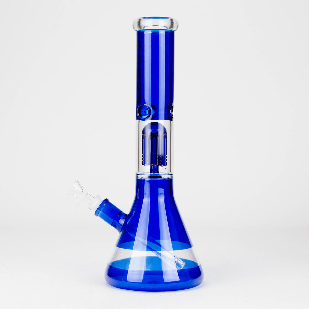 FOGGX 14-Inch Coloured Glass Water Pipe with Percolator