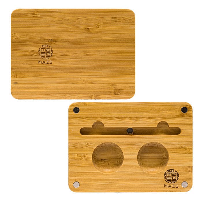 Maple Craft Inc Rolling Tray Maze | Quick Fold Bamboo 10X7 Rolling Tray Maze | Quick Fold Bamboo 10X7 Rolling Tray