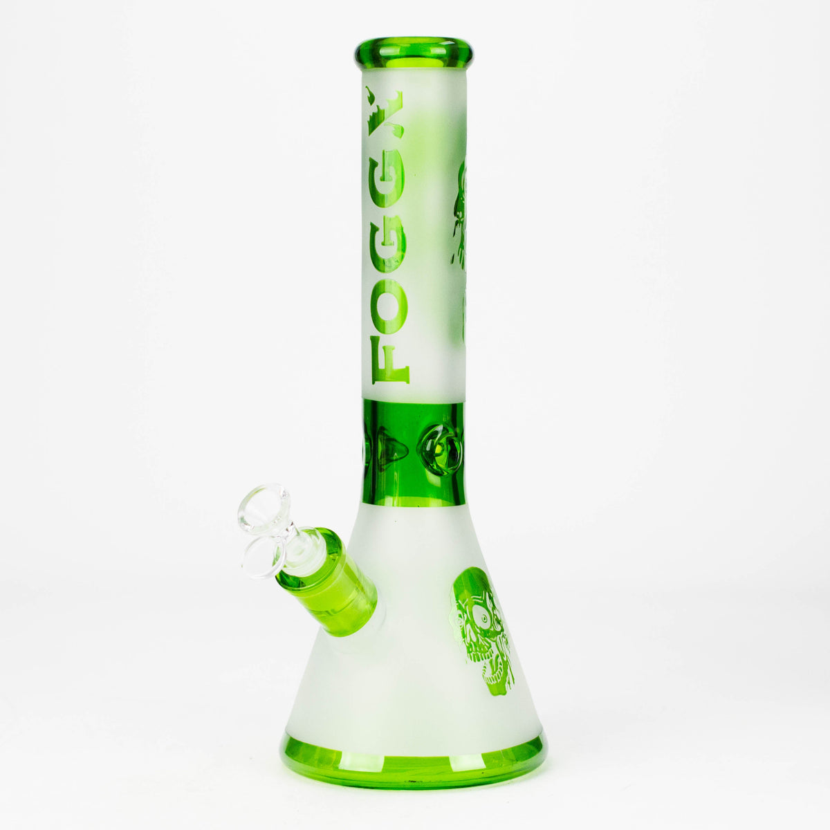 Bang à douille FOGGX Big Skull sablé de 35,5 cm – Verre 7 mm