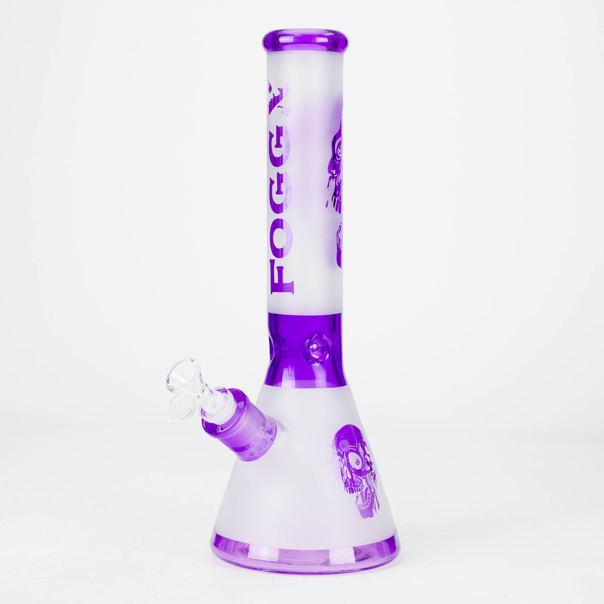 Bang à douille FOGGX Big Skull sablé de 35,5 cm – Verre 7 mm