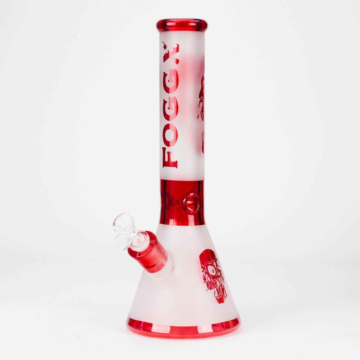 Bang à douille FOGGX Big Skull sablé de 35,5 cm – Verre 7 mm