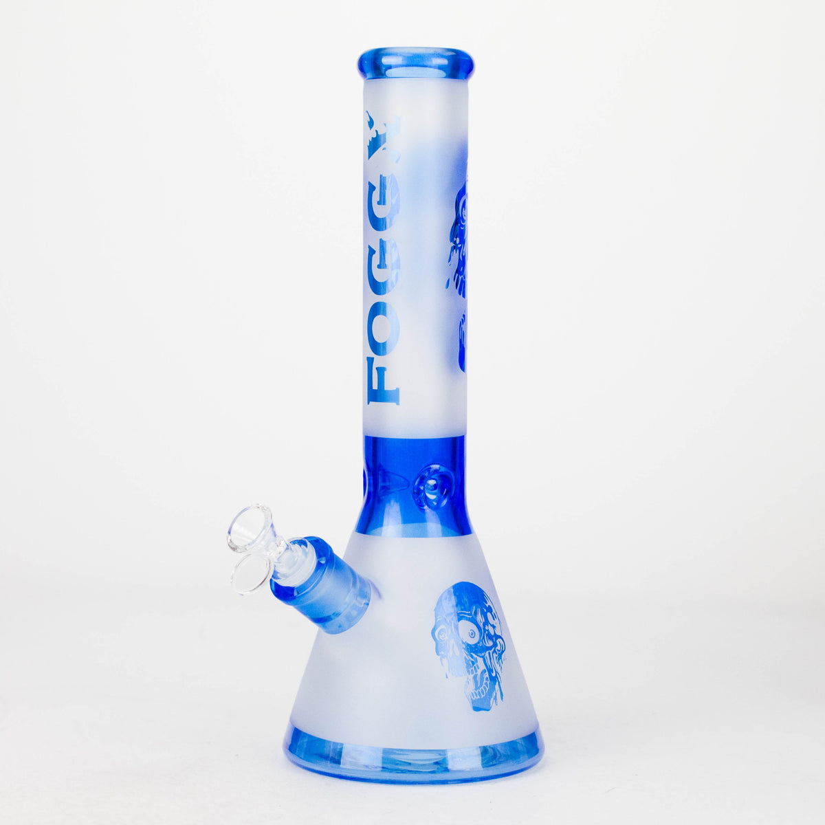Bang à douille FOGGX Big Skull sablé de 35,5 cm – Verre 7 mm