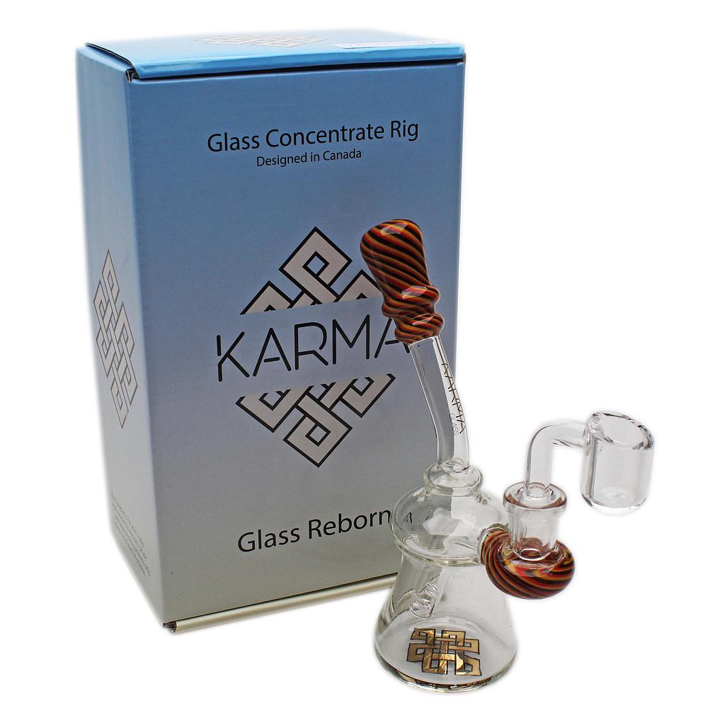 Karma 6.5" Dark Reversal Bent Neck Dab Rig