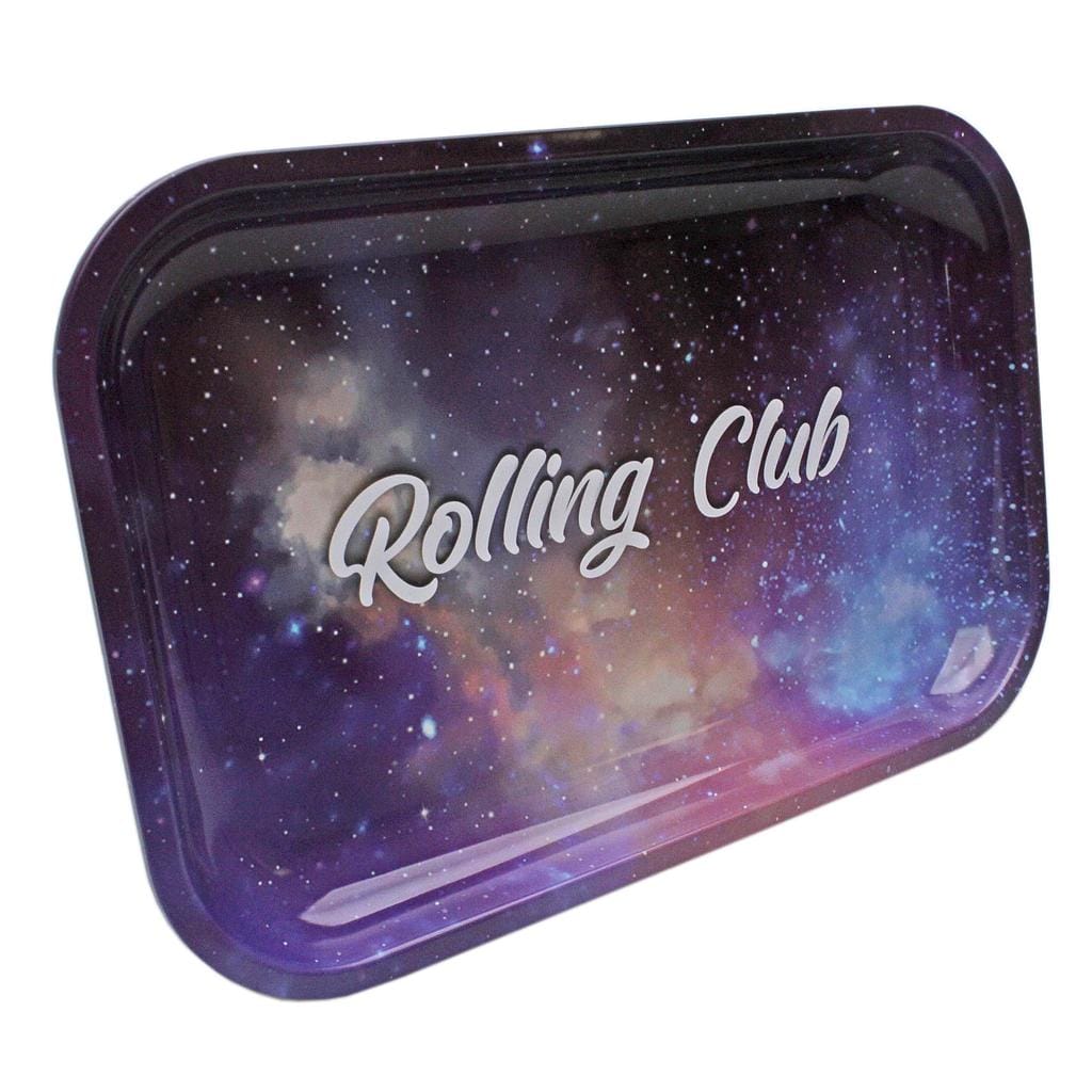 Maq Distributors Rolling Tray Rolling Club | Metal Rolling Tray - Medium Rolling Club | Metal Rolling Tray - Medium