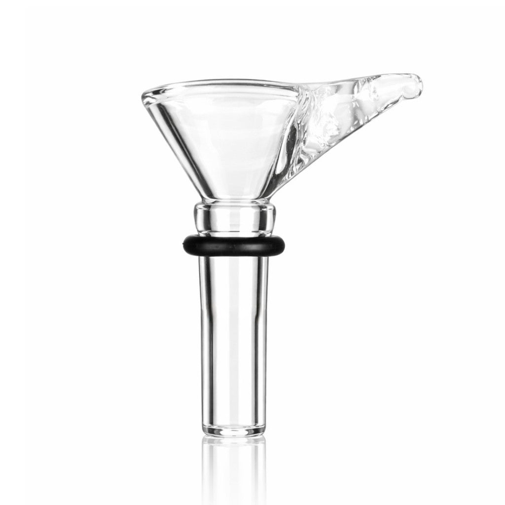1" Clear Glass Stem Part with Handle & Rubber O-Ring