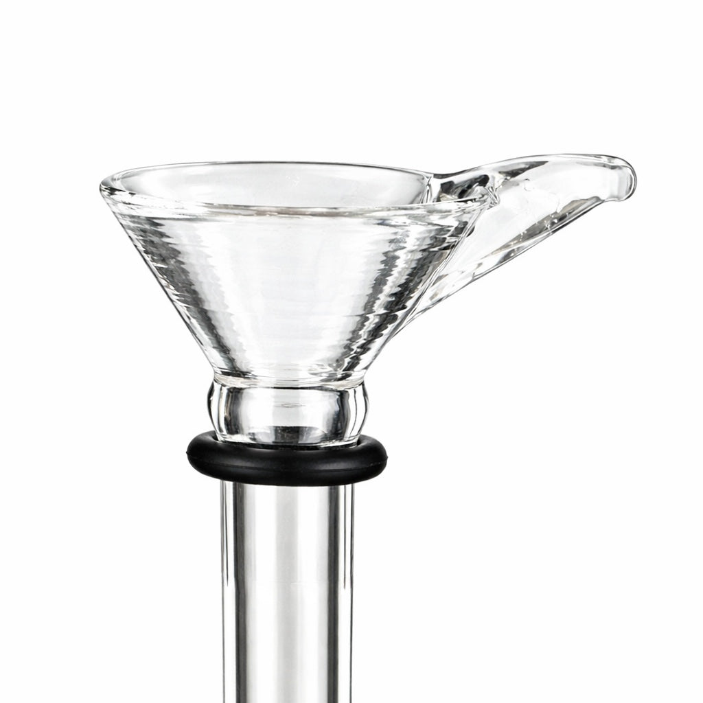 1" Clear Glass Stem Part with Handle & Rubber O-Ring