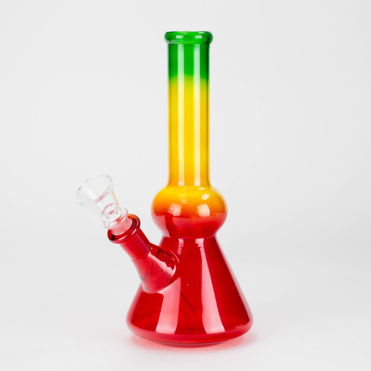 7" Assorted Rasta Mini Bong with 14 mm Bowl Stem