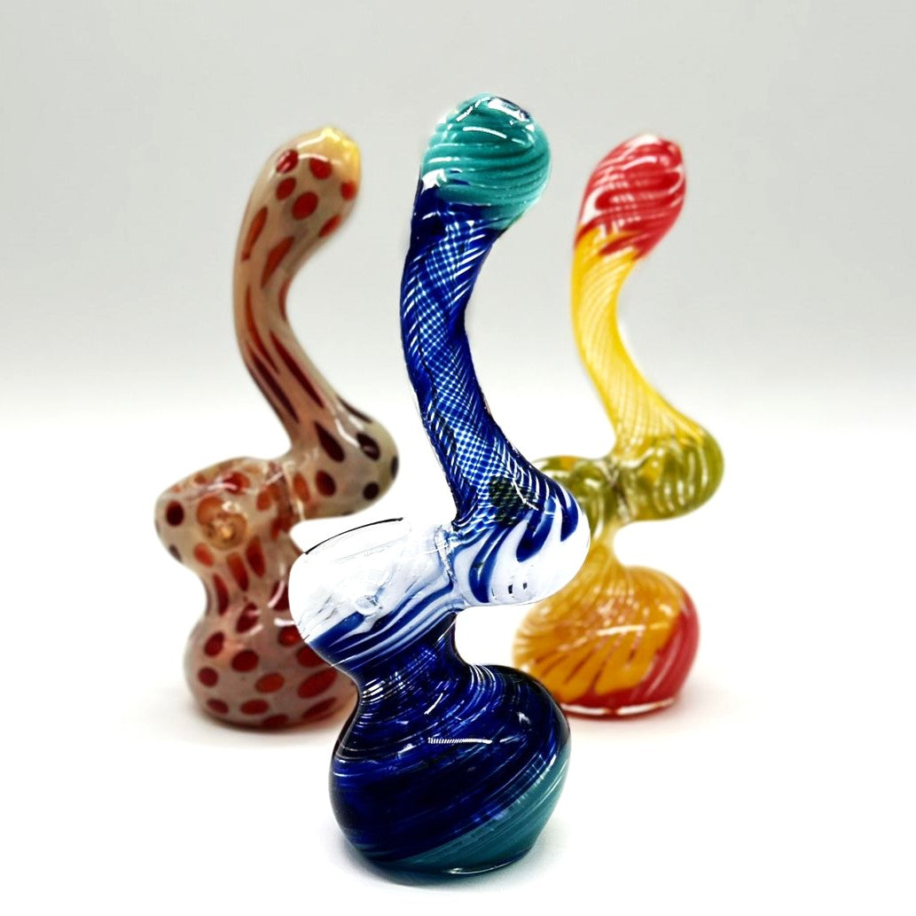Glass mini bubbler 5" Assorted design