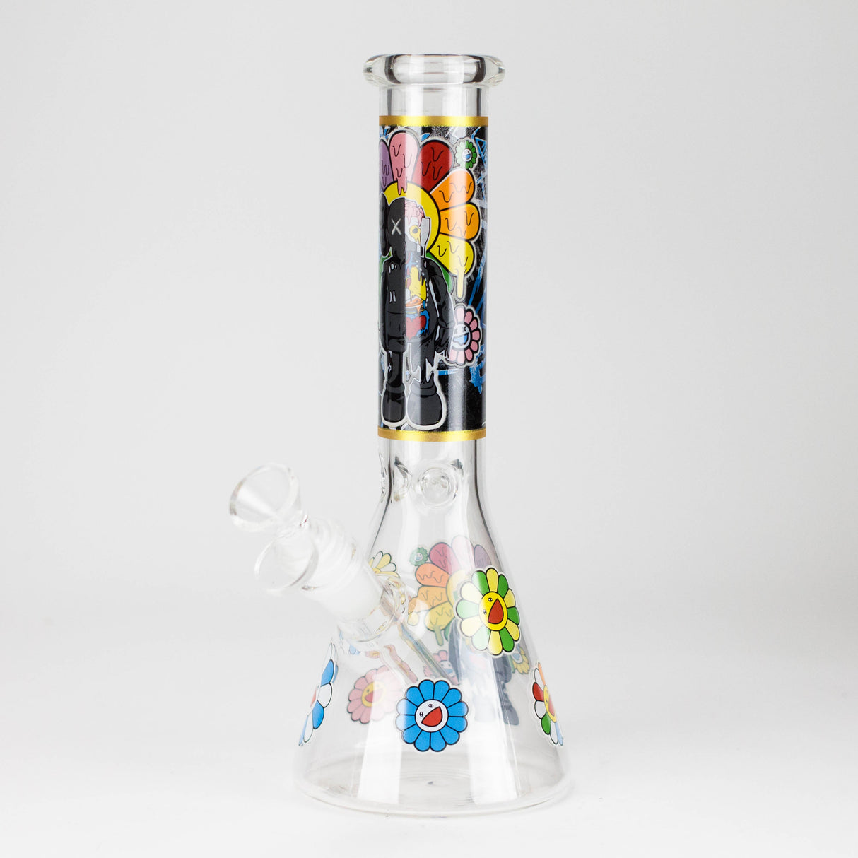10" Companion Design Glass Beaker Bong