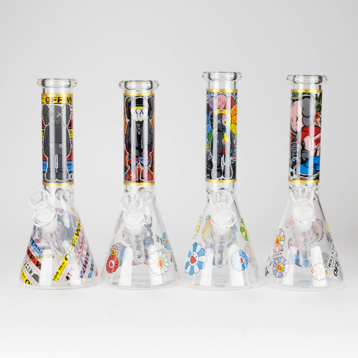 10" Companion Design Glass Beaker Bong