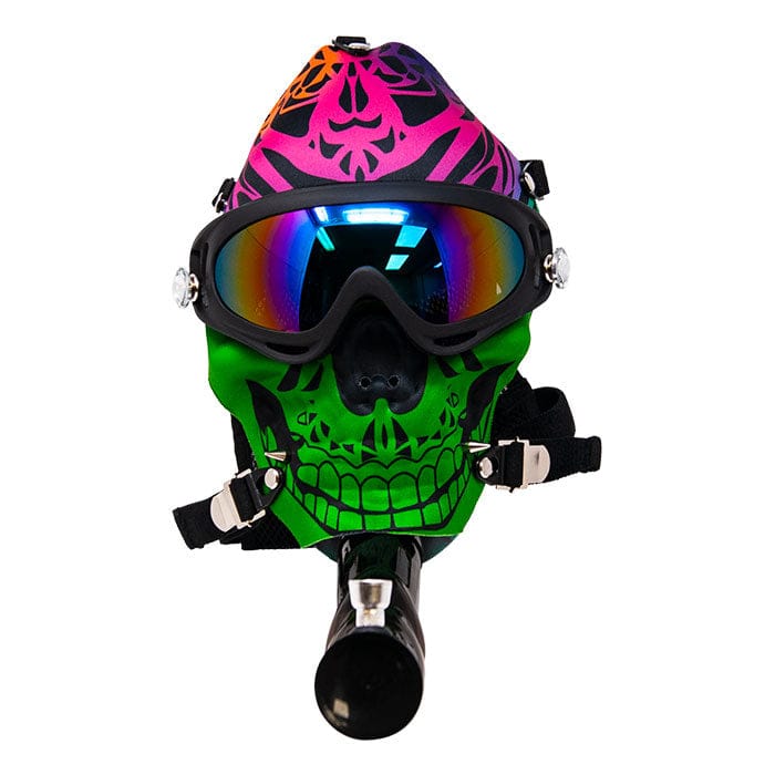 Maple Craft Inc Acrylic Bong Toke While Skiing Colorful Mask Bong Toke While Skiing Colorful Mask Bong