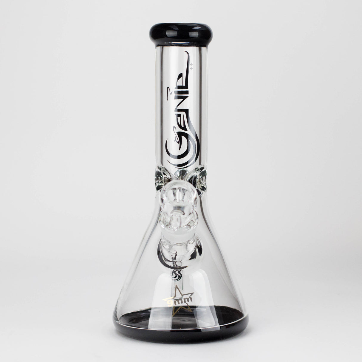 Genie | 12" Classic Beaker Bong – 9 mm Thick Clear Glass ( F7-001 )