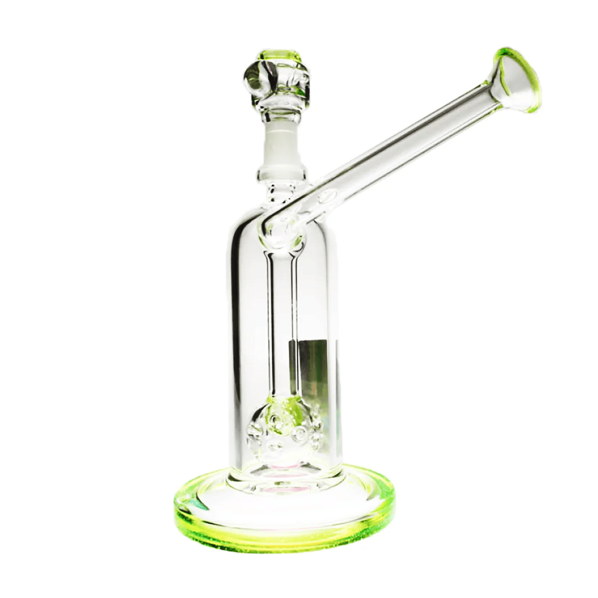 PINNACLE DISTRIBUTORS INC. Dab Rig Pure Glass 6.5" Arrow Perc Flower & Dab Bubbler Pure Glass 6.5" Arrow Perc Flower & Dab Bubbler