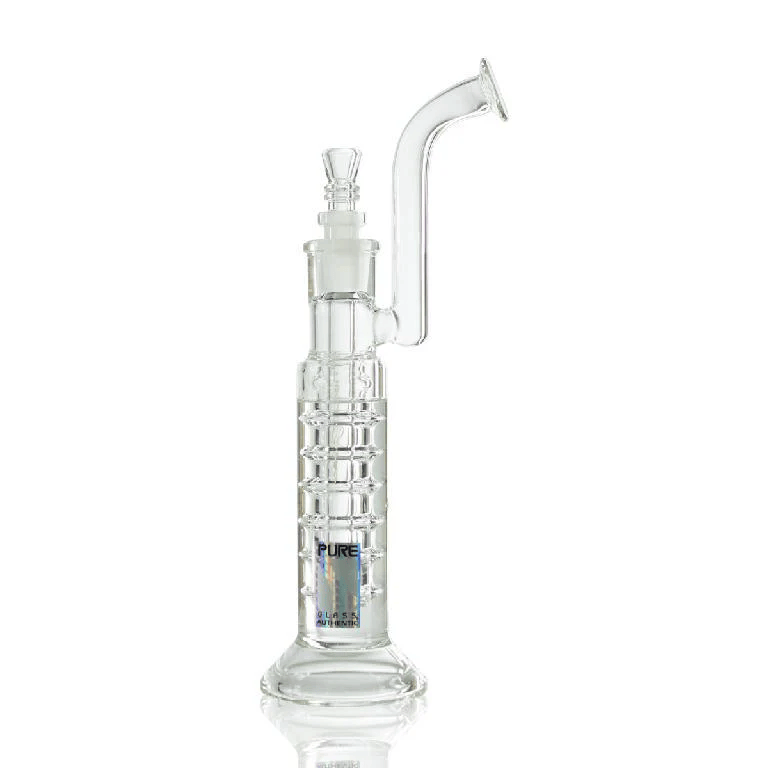 PINNACLE DISTRIBUTORS INC. Glass Bong Pure Glass 12" Trumpet Neck Glycerin Water Pipe Pure Glass Zero 12" Freezable Bubbler | Canada