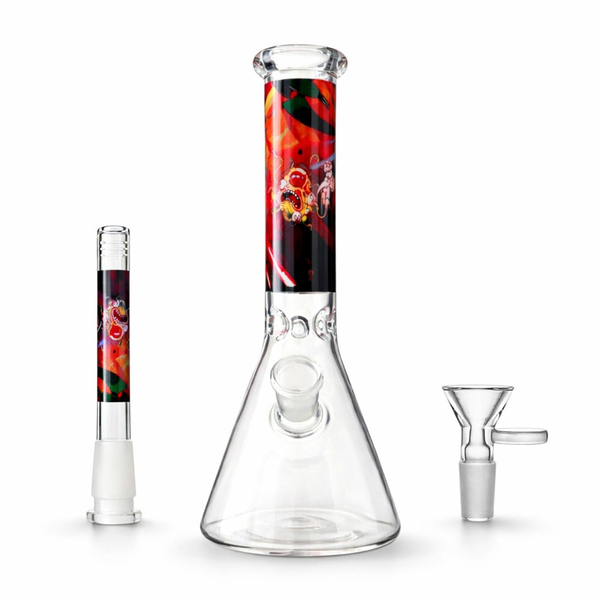 Portal Series 10" Multiverse Graphic Beaker Glass Bong