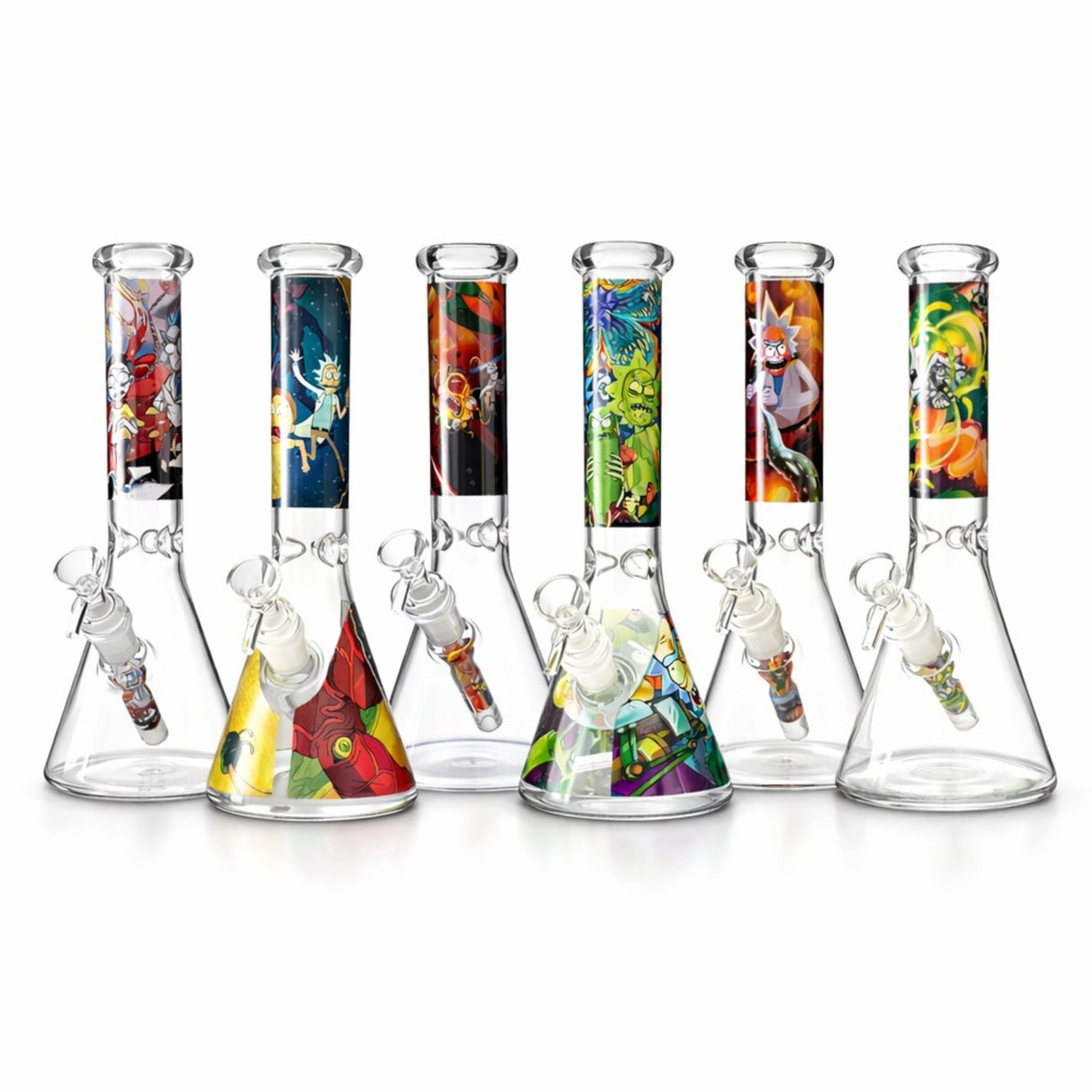 Portal Series 10" Multiverse Graphic Beaker Glass Bong