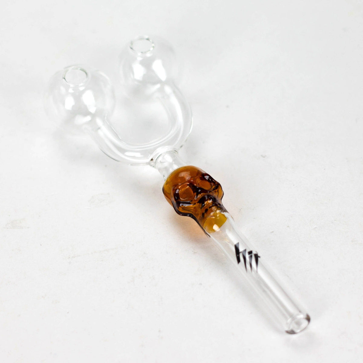 NIBO Distribution Oil Burner Pipe HIT 5.8" Double Skull Oil Burner Glass Pipe HIT 5.8" Double Skull Oil Burner Pipe | Canada