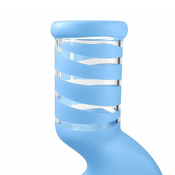 10" Matte Colour Zong Bong with 14 mm Bowl
