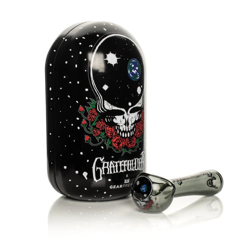 West Coast Gifts Glass Pipe Grateful Dead x GEAR Premium® 4.5" Space Your Face Spoon Hand Pipe with Collectible Tin Grateful Dead Space Your Face Spoon Pipe | Canada