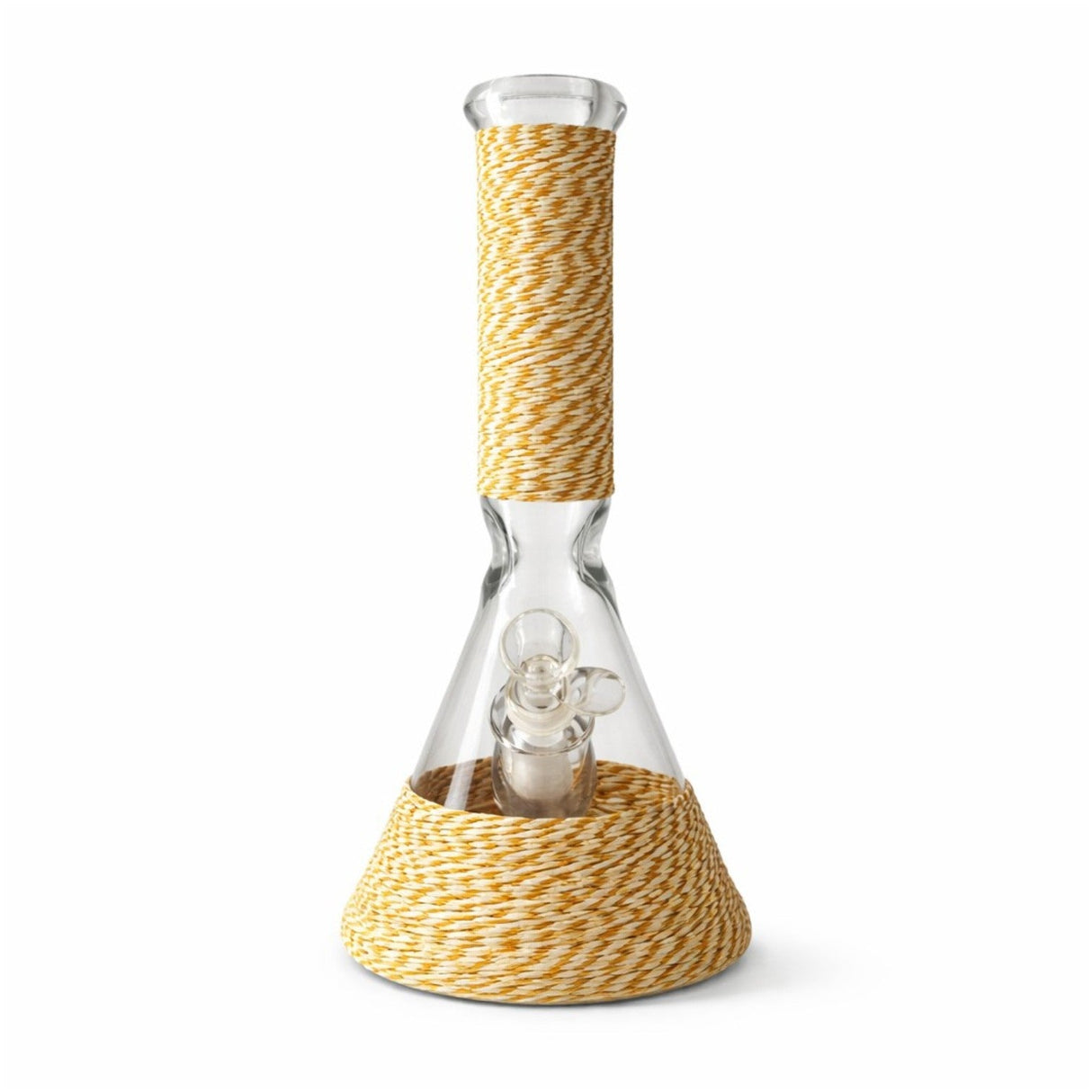 12.5" Braided Grip 7mm Beaker Glass Bong