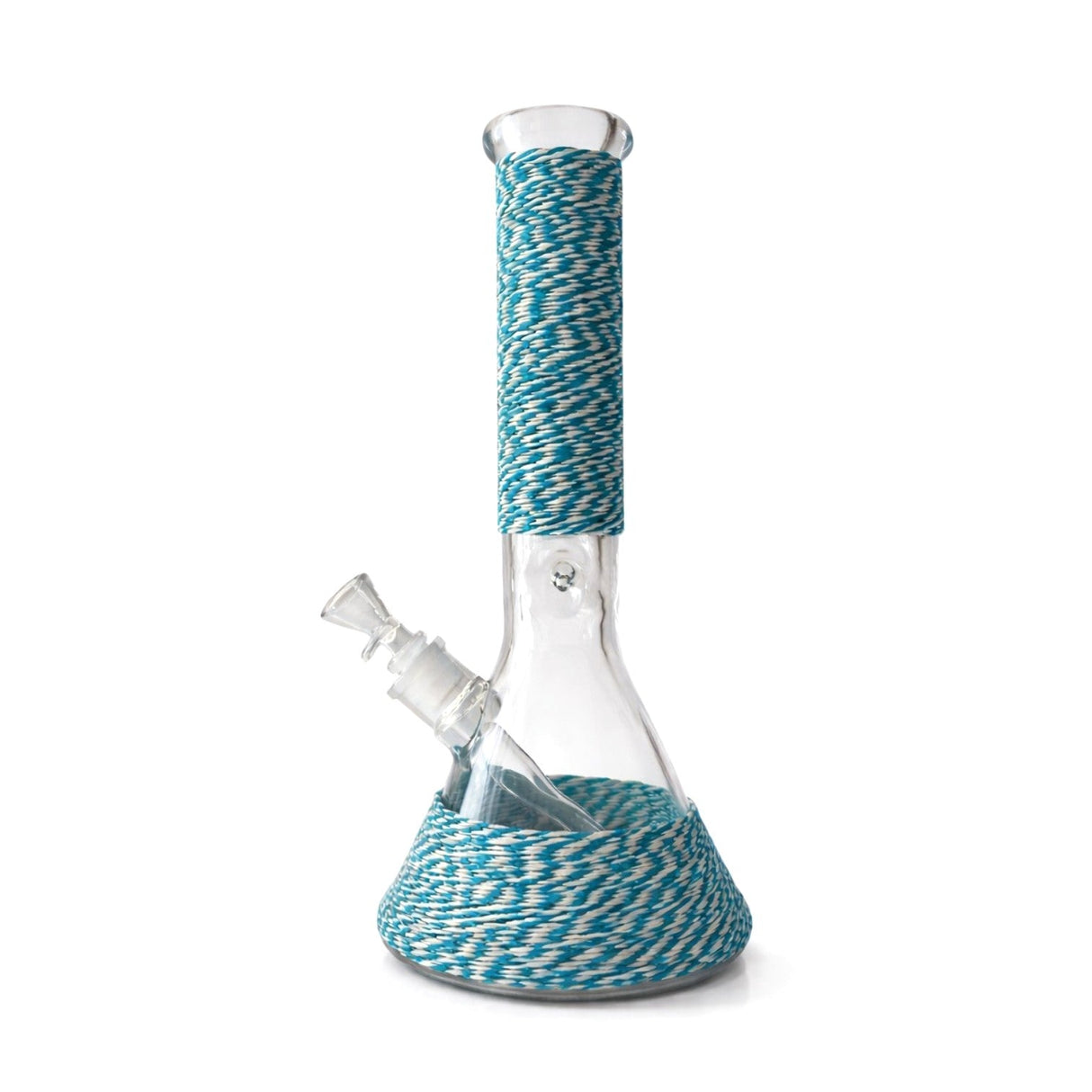 12.5" Braided Grip 7mm Beaker Glass Bong