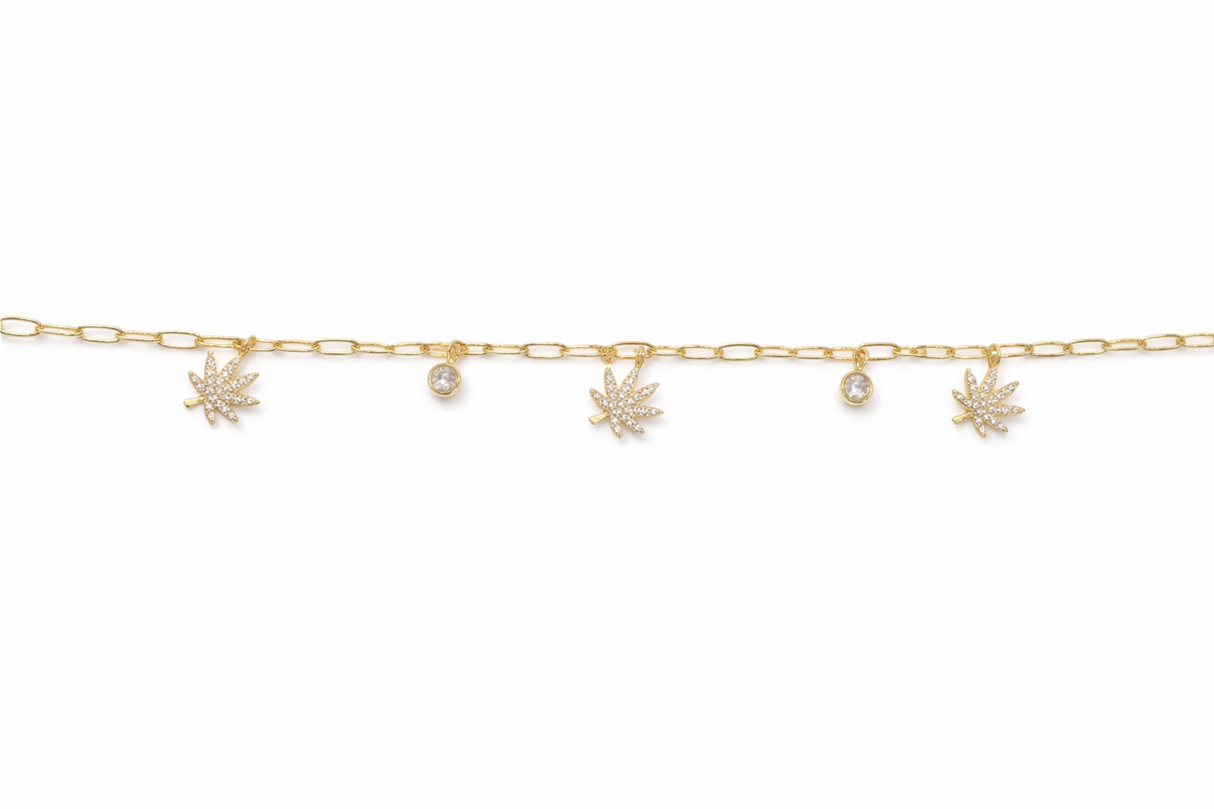 18K GOLD CHARMED BRACELET