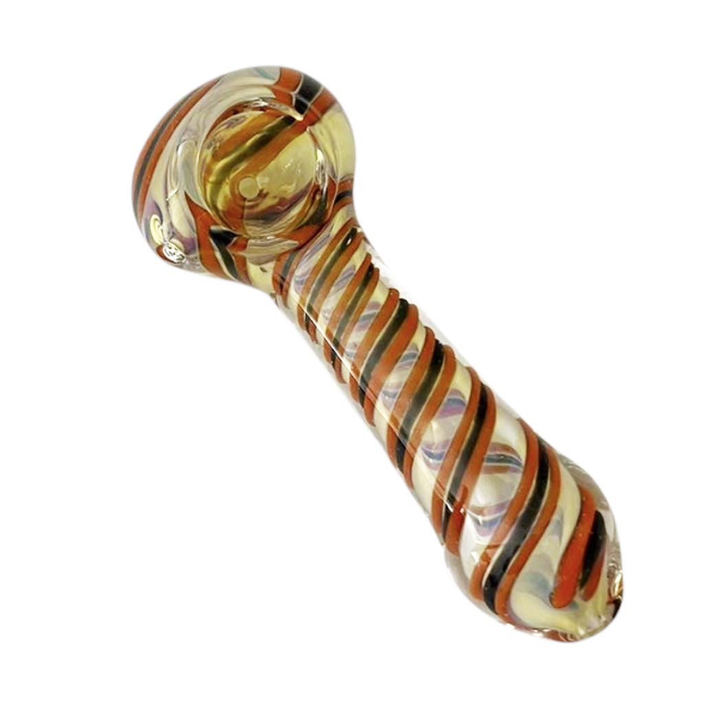 4.5" Fusion Spin Spiral Spoon Glass Pipe 2-Pack