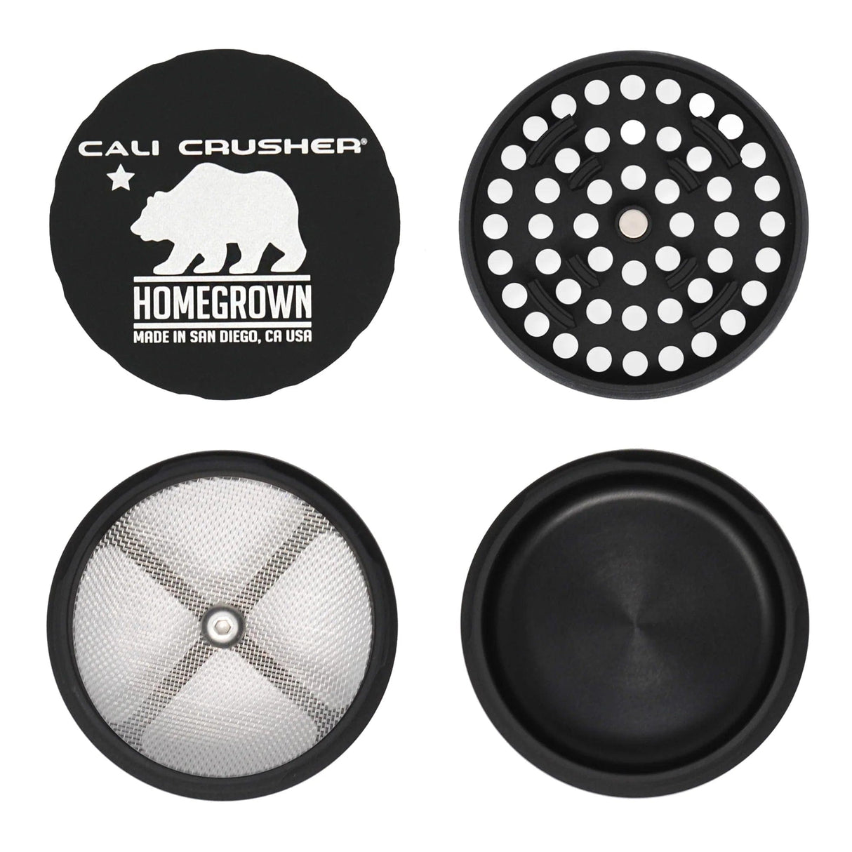 Smoking Cat Distribution(S) Regular Grinder Cali Crusher | Homegrown Standard 4 piece 2.35 inch Grinder Cali Crusher | Homegrown Standard 4 piece 2.35 inch Grinder