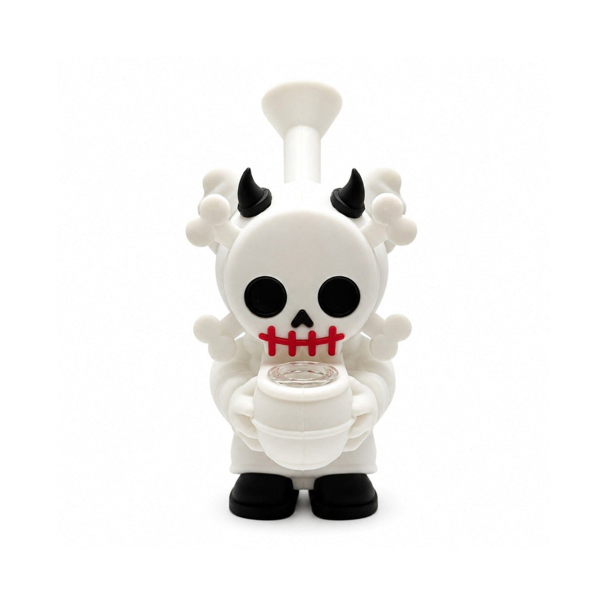 Super Supplys Inc Resin · Silicone · Plastic Bong 6" Devil Skull Silicone Water Pipe – Compact Novelty Character Bong 6" Devil Skull Silicone Water Pipe | Canada