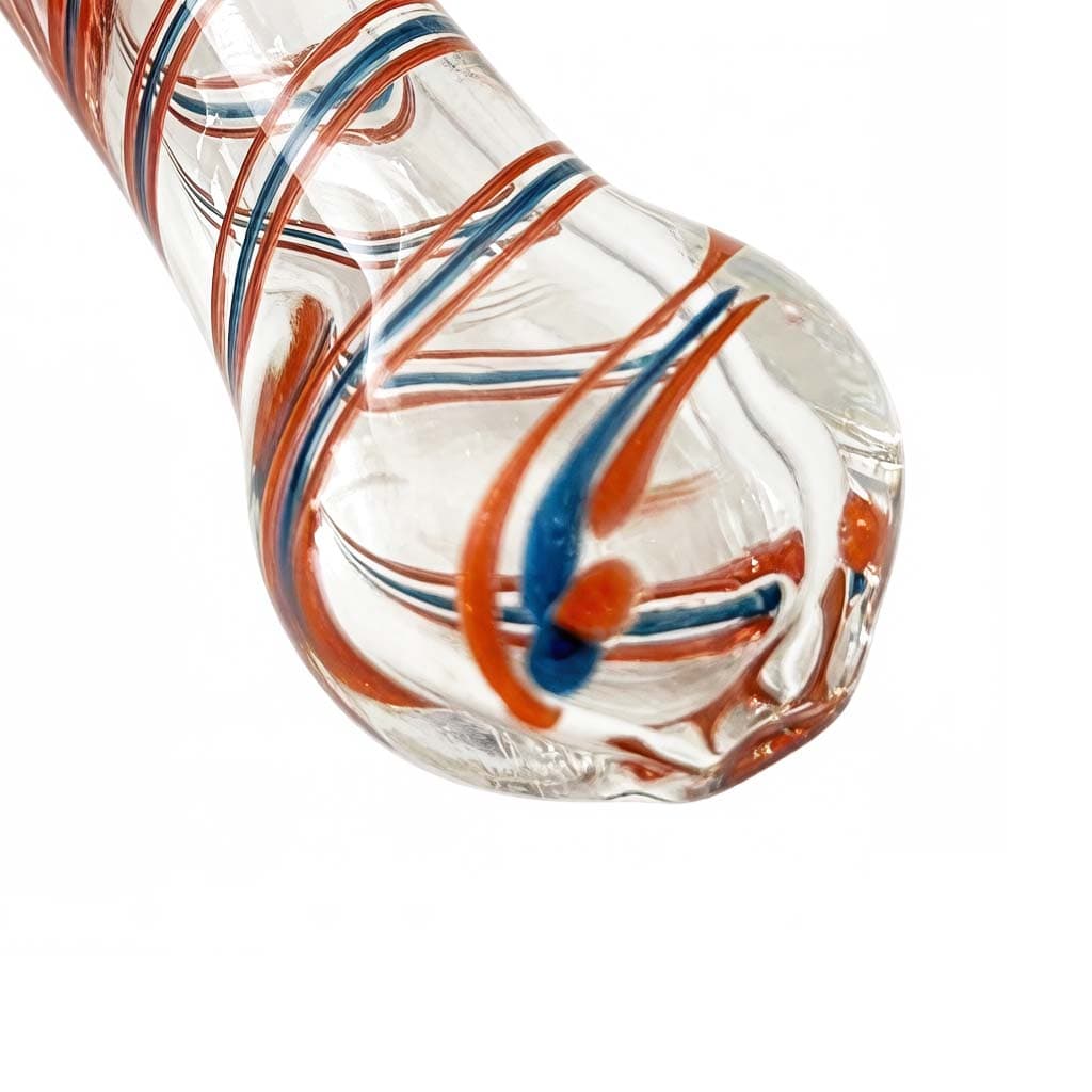 Super Supplys Inc Glass Pipe CoreLine 4.5-Inch Spiral Glass Spoon Pipe - 2 Pack CoreLine 4.5-Inch Glass Spoon Pipes - Assorted 2 Pack