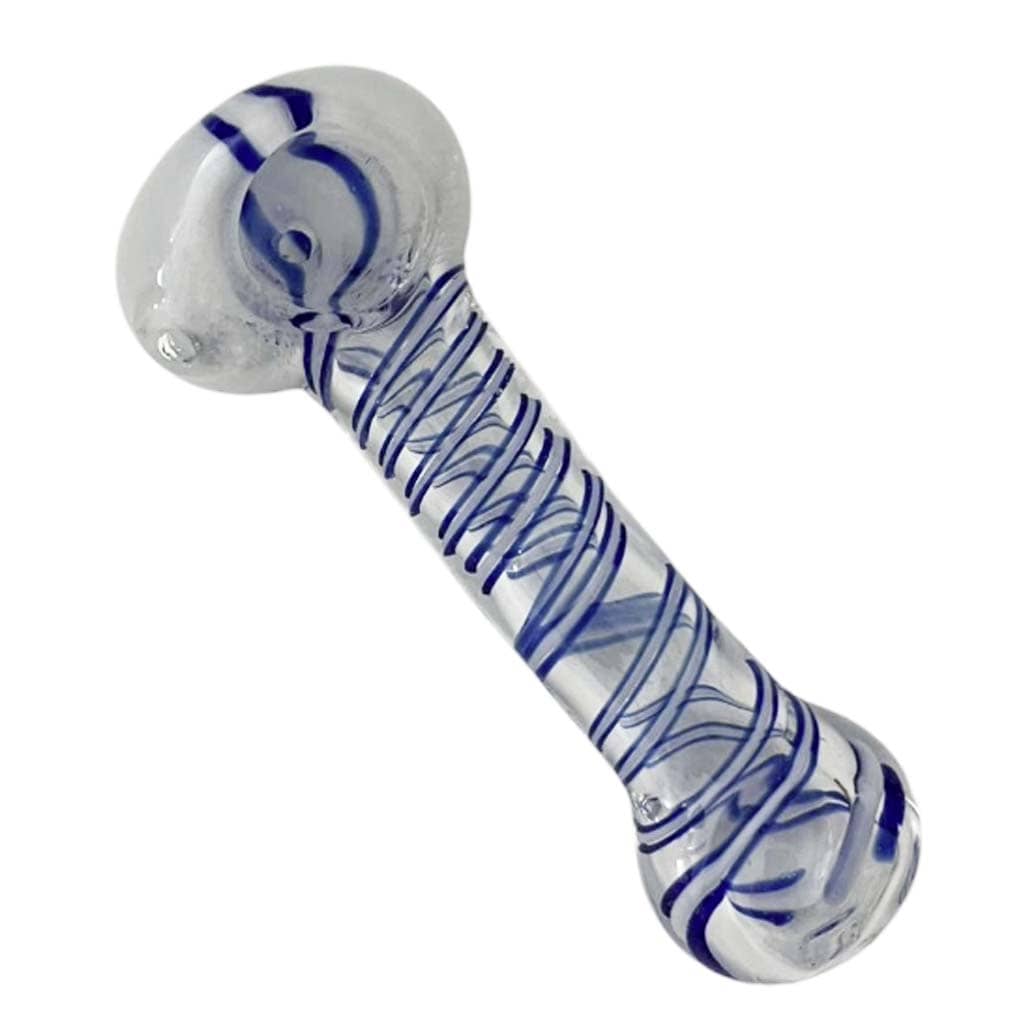 Super Supplys Inc Glass Pipe CoreLine 4.5-Inch Spiral Glass Spoon Pipe - 2 Pack CoreLine 4.5-Inch Glass Spoon Pipes - Assorted 2 Pack