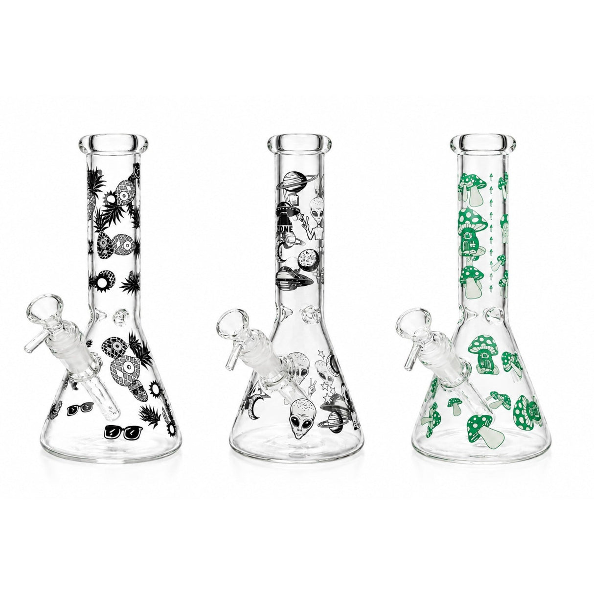 10" Glow-in-the-Dark Beaker Bong