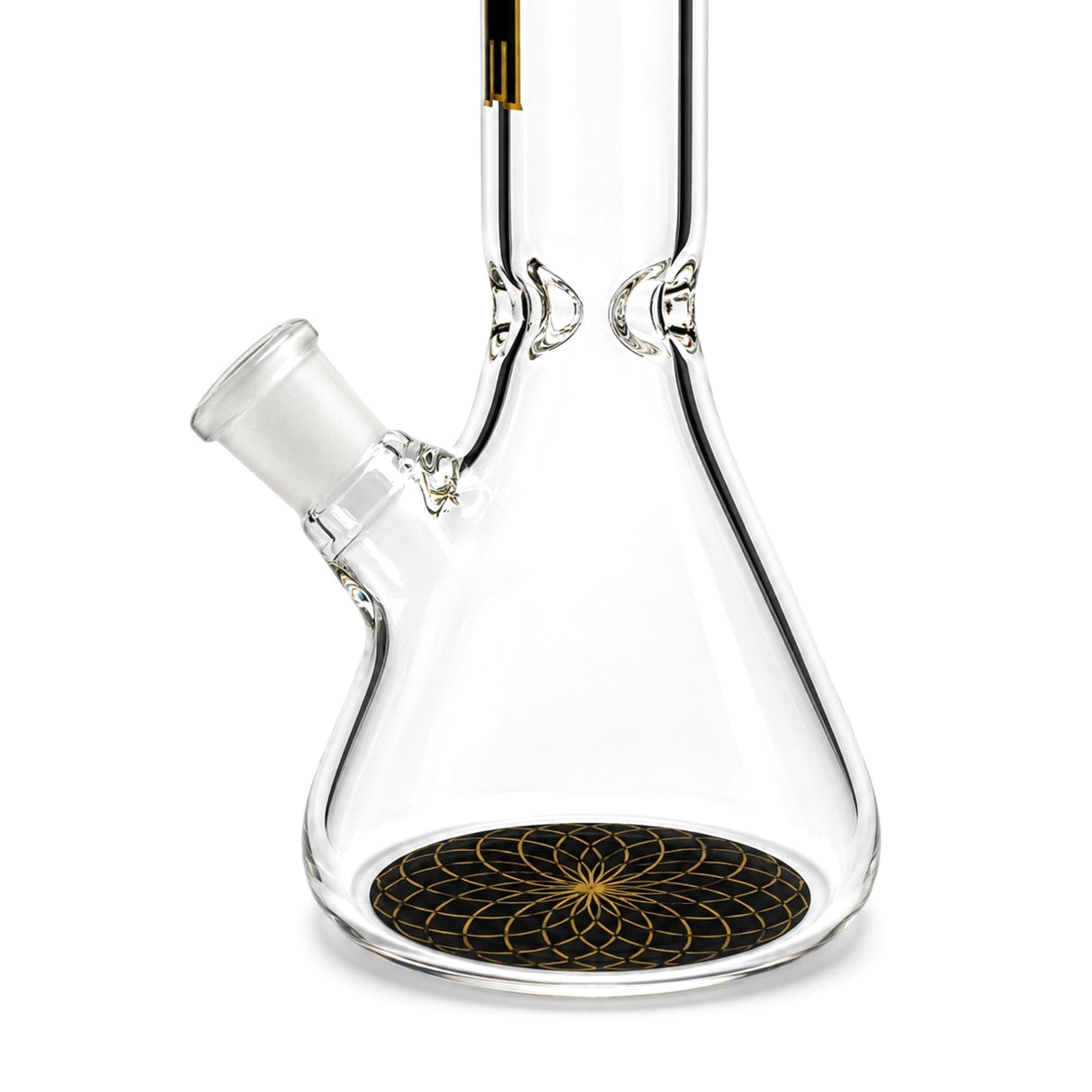 10" TOKE Black & Gold Beaker Bong