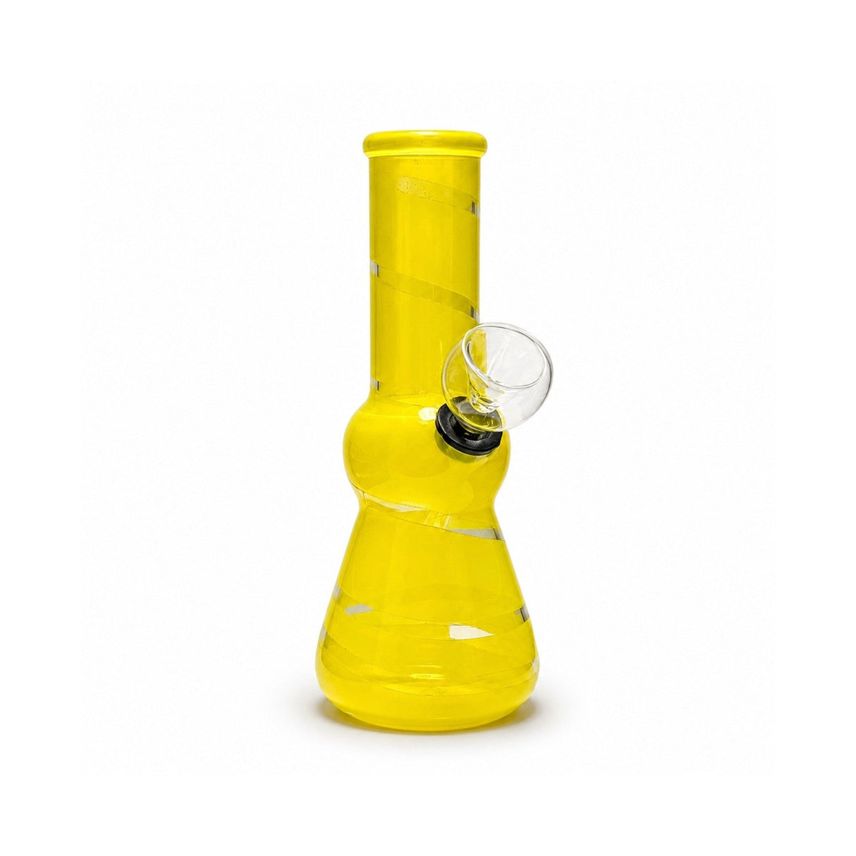 6" Candy Swirl Mini Water Pipe with Fixed Downstem