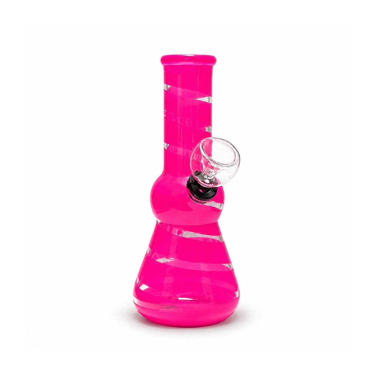 Super Supplys Inc Glass Bong 6" Candy Swirl Mini Water Pipe with Fixed Downstem 6" Candy Swirl Mini Water Pipe