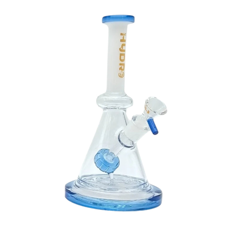 10" Hydro Beaker Glass Bong - Green, Pink or Blue