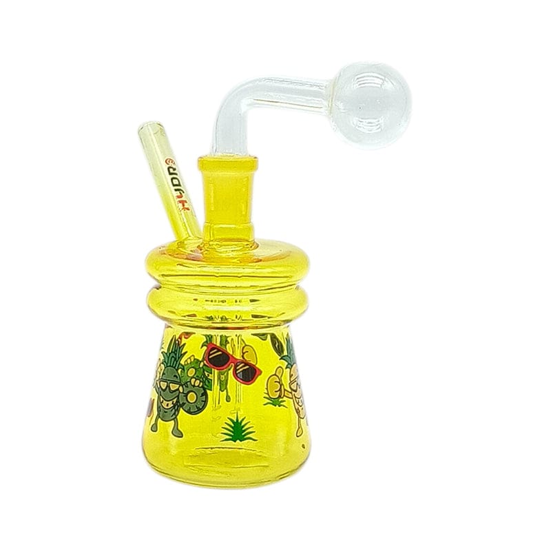 The MST Glass Bong Cartoon-Themed Colourful Glass Bong Colourful Cartoon Glass Water Pipe