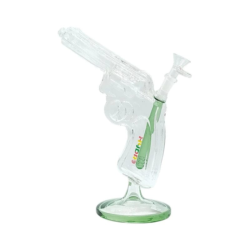 The MST Glass Bong 9" Revolver-Shaped Glass Water Pipe (MST153) 9" Revolver-Shaped Glass Water Pipe (MST153)
