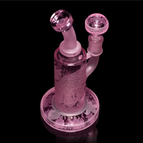 Multiverse Glass Rig Phoenix: Forged in Fire 6-Inch Pink Dab Rig Phoenix Forged in Fire Pink Dab Rig | Urban Bongs