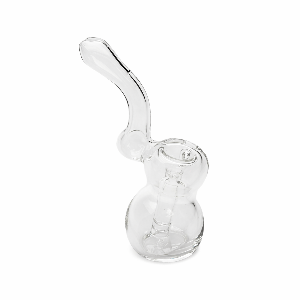 Maq Distributors Glass Pipe Tree Glass | 4.5" Basic Stem Sherlock Glass Bubbler Tree Glass | 4.5" Basic Stem Sherlock Glass Bubbler