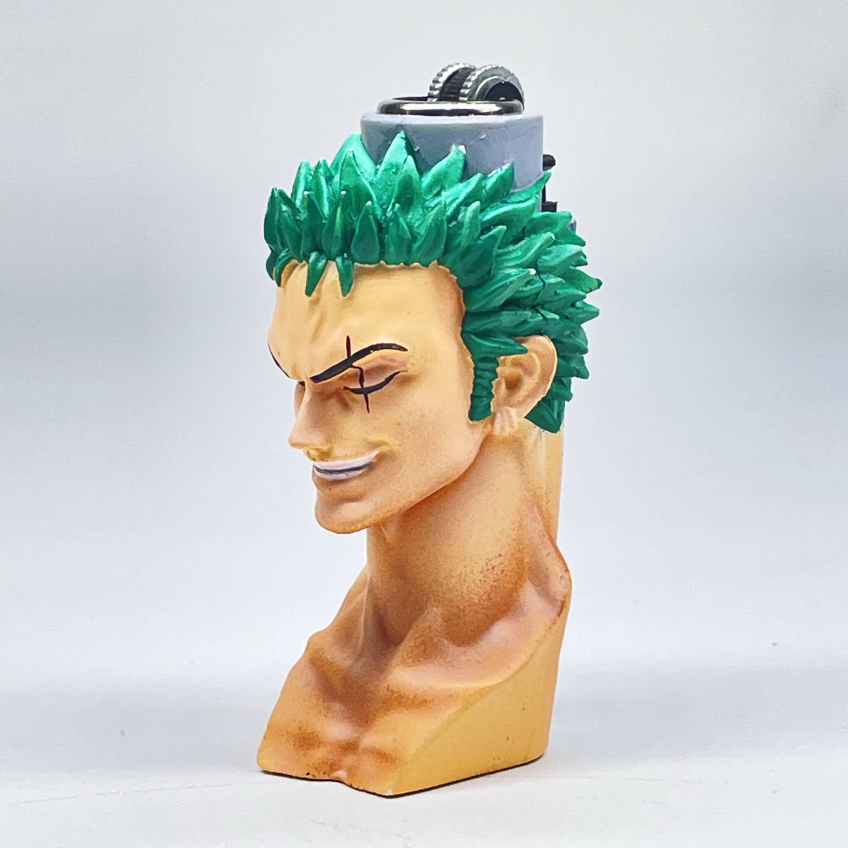 MAD LIGHTER SHOP Lighter Case ONE PIECE Zoro Character 3D Lighter Case for Mini Clipper Lighter ONE PIECE Zoro Character 3D Lighter Case for Mini Clipper Lighter