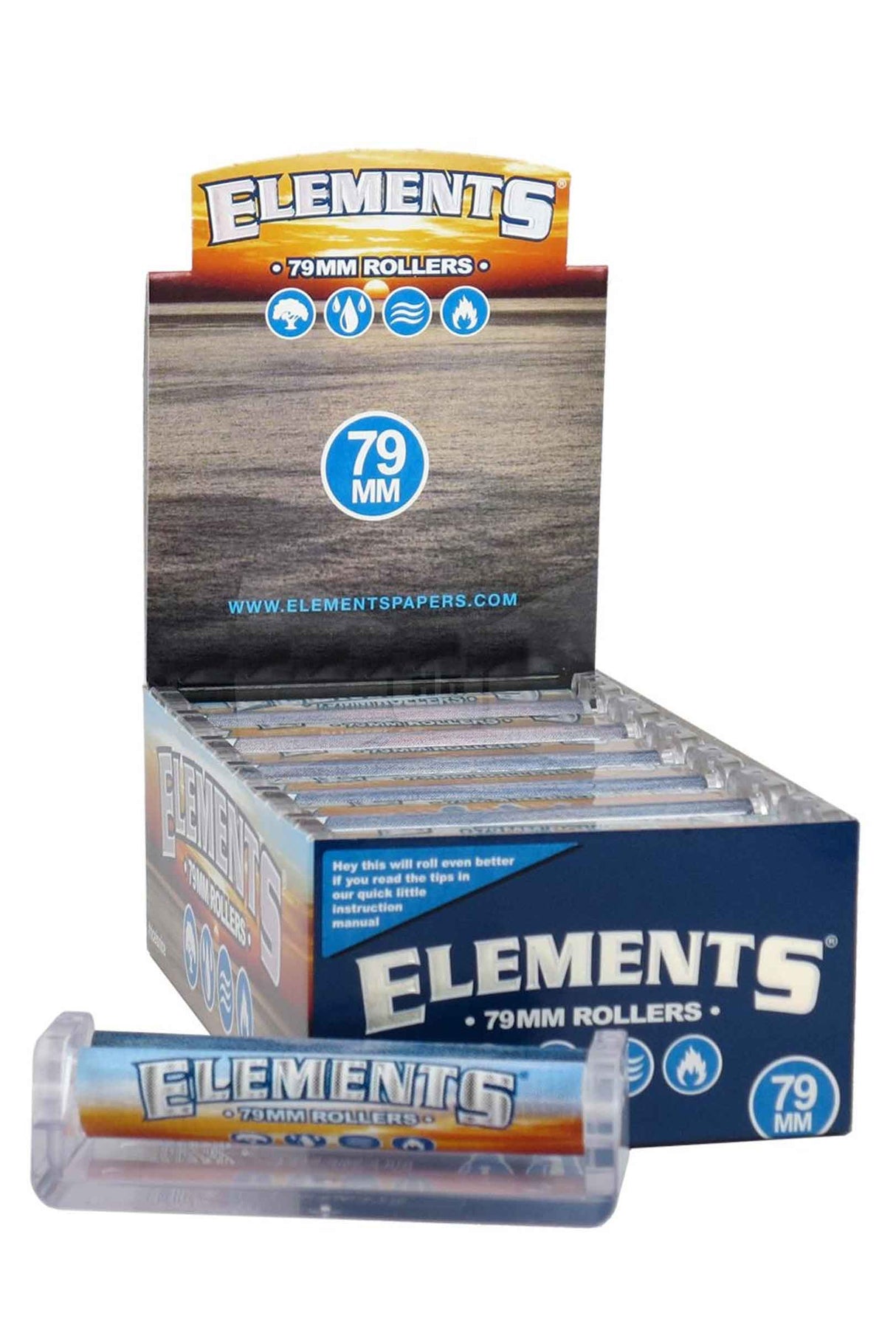 Elements rolling machine display - 12 packs