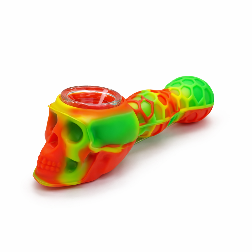 4.5" Skull Head Silicone pipe