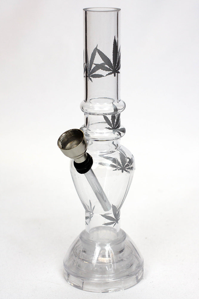 7" Acrylic Water Pipe with Grinder Base