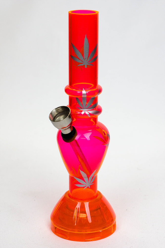 7" Acrylic Water Pipe with Grinder Base