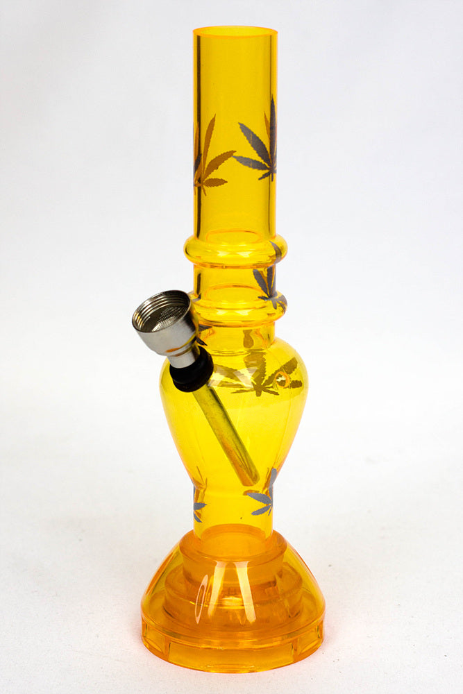 7" Acrylic Water Pipe with Grinder Base