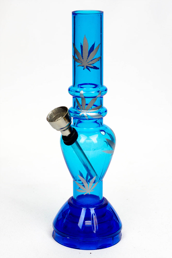 7" Acrylic Water Pipe with Grinder Base